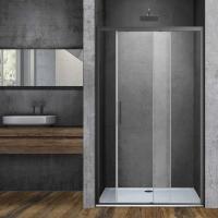 Душевая дверь VDS-3SO150CLGM 1500х1950 профиль вороненая сталь стекло прозрачное VINCEA