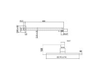 Верхний душ, хром  ROM-SLD-CRM BelBagno