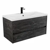 FAMILY База под раковину подвесная с двумя выкатными ящиками, Iron Stone, 500x350x550, Family-M-500-2C-SO-IS FAMILY База под раковину подвесная с двумя выкатными ящиками, Iron Stone, 500x350x550, Family-M-500-2C-SO-IS