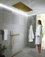 Душевая система встроенная с термостатом Timo Petruma SX-5329/17SM золото матовое
