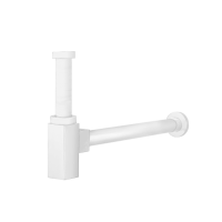 Сифон под раковину квадратный  CZR-B-SMQ-BIO Белый матовый   Cezares