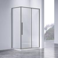 Душевой уголок Slim-N VSR-4SN9013CLGM, 1300*900, вороненая сталь, стекло прозрачное, , шт