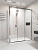 Душевой угол раздвижной 1100х900x2000 цвет профиля Хром стекло прозрачное PR3/R-SP-11090-01-CH-C4 Premium Veconi