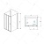 Душевой уголок RGW PA-73-1 (PA-13 + Z-060-2) прямоугольный  130* 90*195 0608731139-011 профиль Хром стекло Прозрачное 5 мм RGW